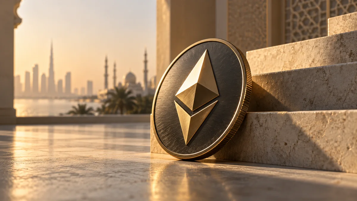 مشهد مالي تحريري داكن بلمسات ذهبية